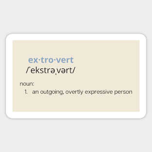 extrovert Sticker